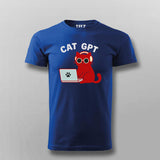 Cat GPT Men's T-Shirt – AI Meets Feline Attitude