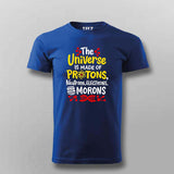 Universe & Protons Science T-Shirt For Men - Geeky & Fun