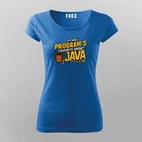 Funny Python Java T-shirt For Women