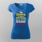 Universe & Protons Science T-Shirt For Women - Geeky & Fun