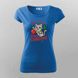 The Cat Who Stole Christmas T-shirt For Women