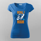 Astronaut Playing Football T-Shirt for Women - Unique Space Style