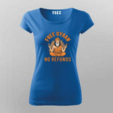 Free Gyaan No Refunds Funny T-shirt For Women