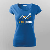XAU Gold Trading T-shirt For Women