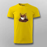 But First Coffee The Real Morning Ritual Men Round Neck T-shirt