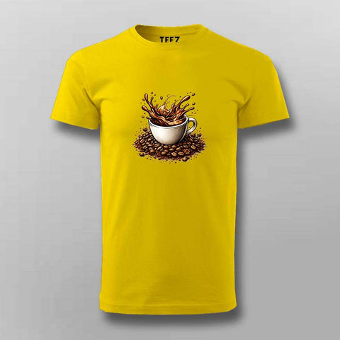 But First Coffee The Real Morning Ritual Men Round Neck T-shirt