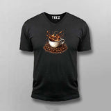 But First Coffee The Real Morning Ritual Men V Neck T-shirt