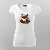 But First Coffee The Real Morning Ritual Women Round Neck T-shirt