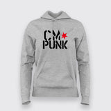 CM Punk Icon Women's Cotton Tee - Wrestling Fan Gear