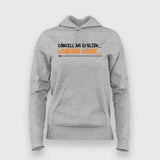 Cancelling English Loading Hindi Hoodies For Women