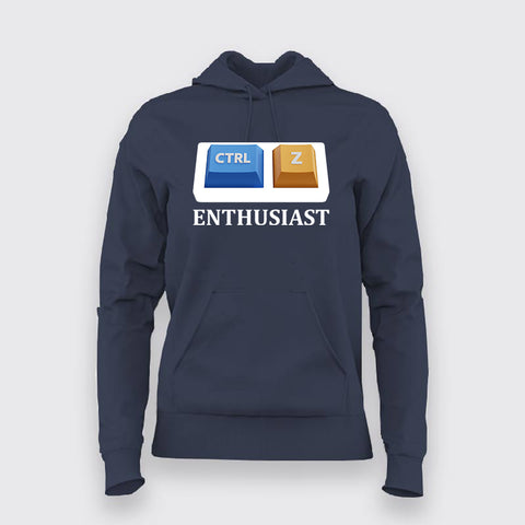 Ctrl + Z Enthusiast - Women's Undo Command Developer Hoodie