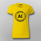 Certified AI Whisperer T-shirt For Women