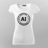 Certified AI Whisperer T-shirt For Women