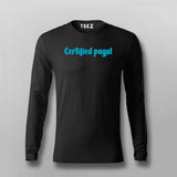 Certified Pagal  Funny Hindi, Urdu Quote T-shirt For Men
