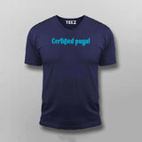 Certified Pagal  Funny Hindi, Urdu Quote T-shirt For Men