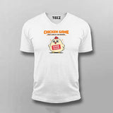 Chicken Game Men V Neck T-shirt