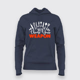 Choose Your Weapon Chef Hoodie For Women Online India.