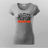 Choose Your Weapon Chef T-shirt For Women Online India.