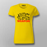 Choose Your Weapon Chef T-shirt For Women Online India.
