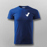 Chrome Dino Chest Logo T-shirt For Men