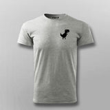 Chrome Dino Chest Logo T-shirt For Men