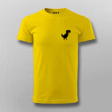Chrome Dino Chest Logo T-shirt For Men
