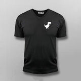 Chrome Dino Chest Logo T-shirt For Men
