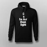 C is faster than light - C Programming Hoodies For Men