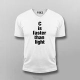 C is Faster Than Light Tee - C Programming Geek Wear by Teez