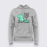 Clap Your… Oh Dino Hoodie For Women – Funny Meme Wear