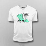 Clap Your… Oh Dino T-shirt For Men – Funny Meme Wear