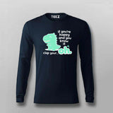 Clap Your… Oh Dino T-shirt For Men – Funny Meme Wear