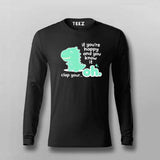 Clap Your… Oh Dino T-shirt For Men – Funny Meme Wear