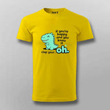 Clap Your… Oh Dino T-shirt For Men – Funny Meme Wear