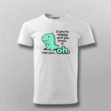 Clap Your… Oh Dino T-shirt For Men – Funny Meme Wear