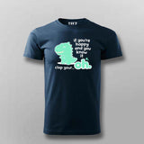 Clap Your… Oh Dino T-shirt For Men – Funny Meme Wear