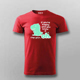 Clap Your… Oh Dino T-shirt For Men – Funny Meme Wear