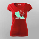 Clap Your… Oh Dino T-shirt For Women – Funny Meme Wear