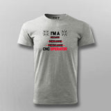 CNC OPERATOR, Not a  Mechanik funny Automobile Mechanic T-shirt Online India.