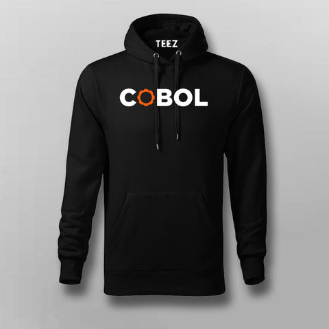 Men's COBOL Code Master Cotton Hoodie - Sleek & Comfy