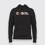 Women's COBOL Code Whisperer Cotton Hoodie - Chic & Warm