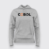 Women's COBOL Code Whisperer Cotton Hoodie - Chic & Warm