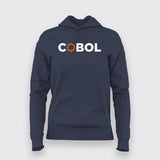 Women's COBOL Code Whisperer Cotton Hoodie - Chic & Warm