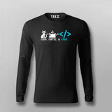 Coffee Cats And Code T-shirt For Men