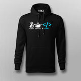 Coffee Cats And Code T-shirt For Men