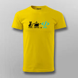 Coffee Cats And Code T-shirt For Men