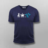 Coffee Cats And Code T-shirt For Men