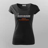 Computer Engineer, Software-Hardware Engineering T-Shirt For Women