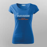 Computer Engineer, Software-Hardware Engineering T-Shirt For Women