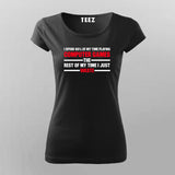 Computer Gaming Red T-Shirt For Women
